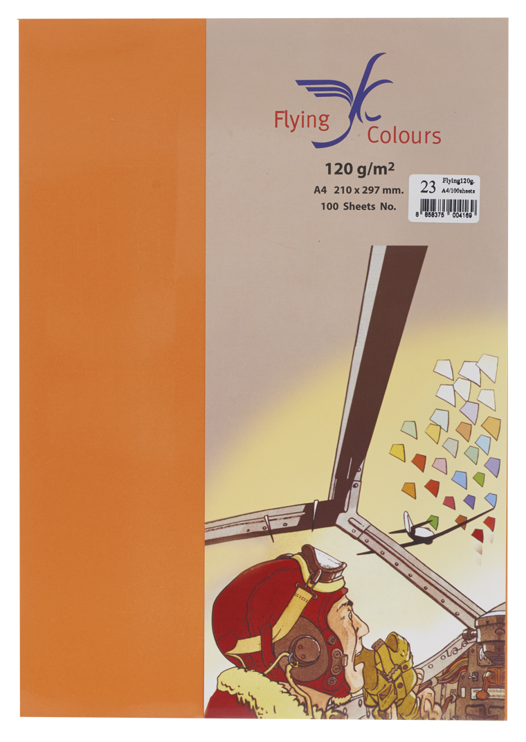 Picture of กระดาษสีถ่ายเอกสารฟลายอิ้ง (Flying) Colours No.23 สีส้ม (100 แผ่น)