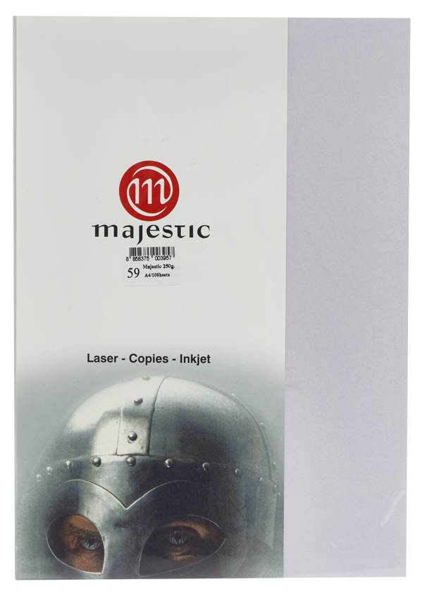 Picture of กระดาษประกายมุก Majestic เงิน 250 แกรม, 059, 25 แผ่น