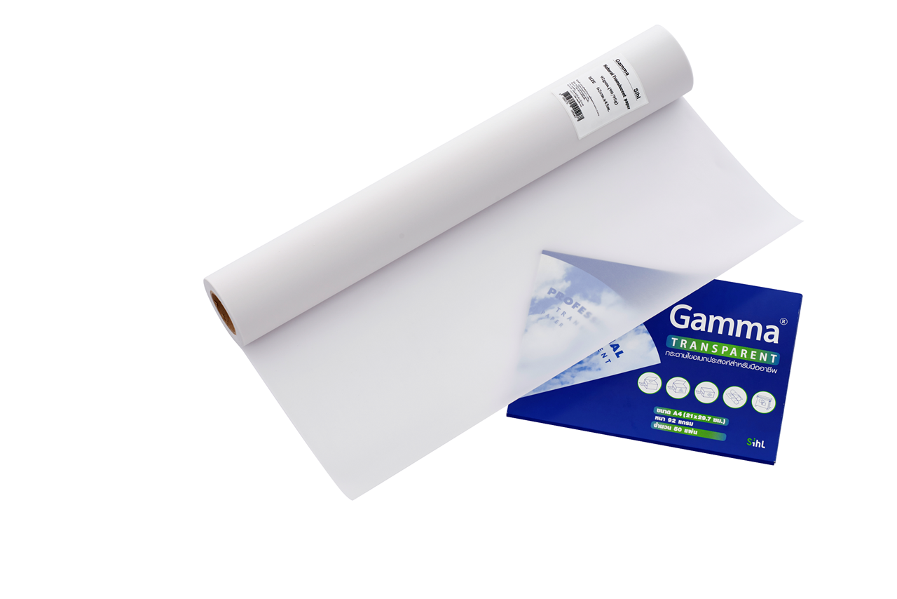 Picture of กระดาษไข Gamma ชนิดม้วน 112 g. 44 ซม. x 45 ม.