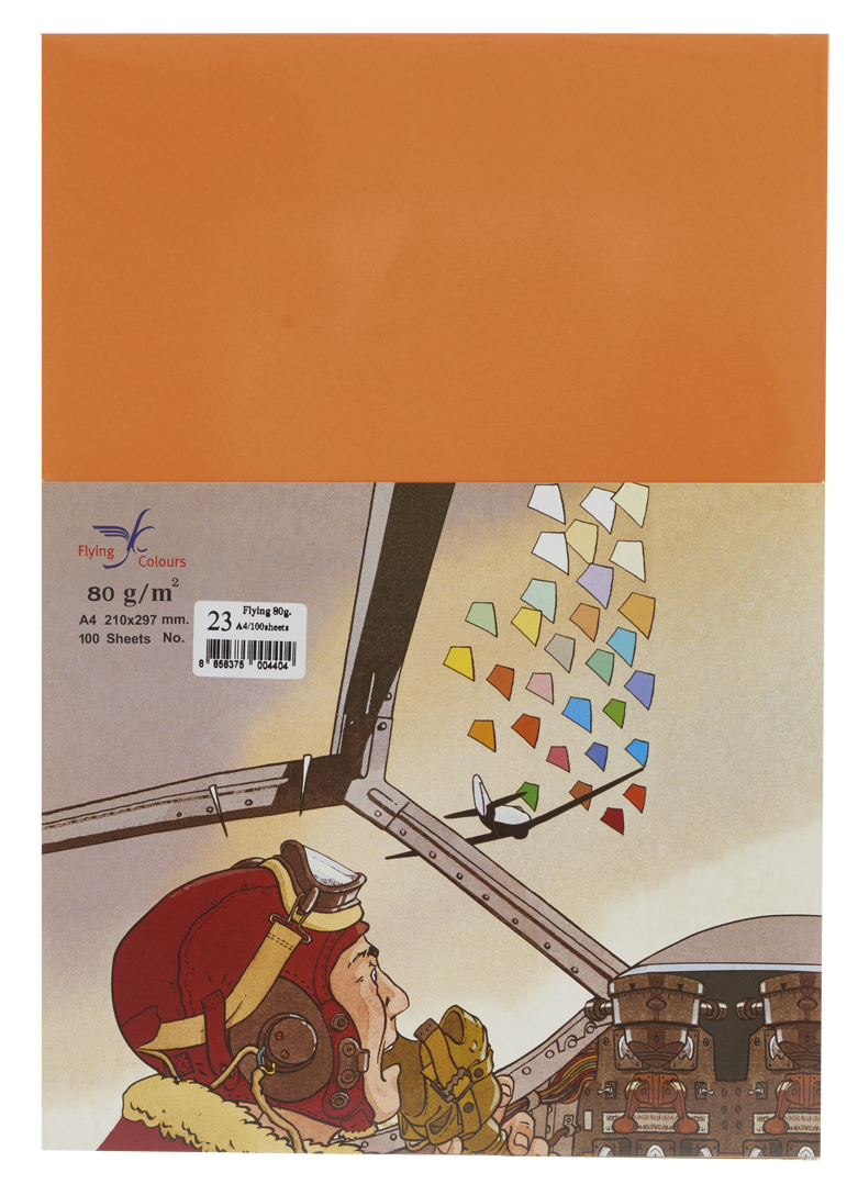Picture of กระดาษสีถ่ายเอกสารฟลายอิ้ง (Flying) Colours No.23 สีส้ม (100 แผ่น)