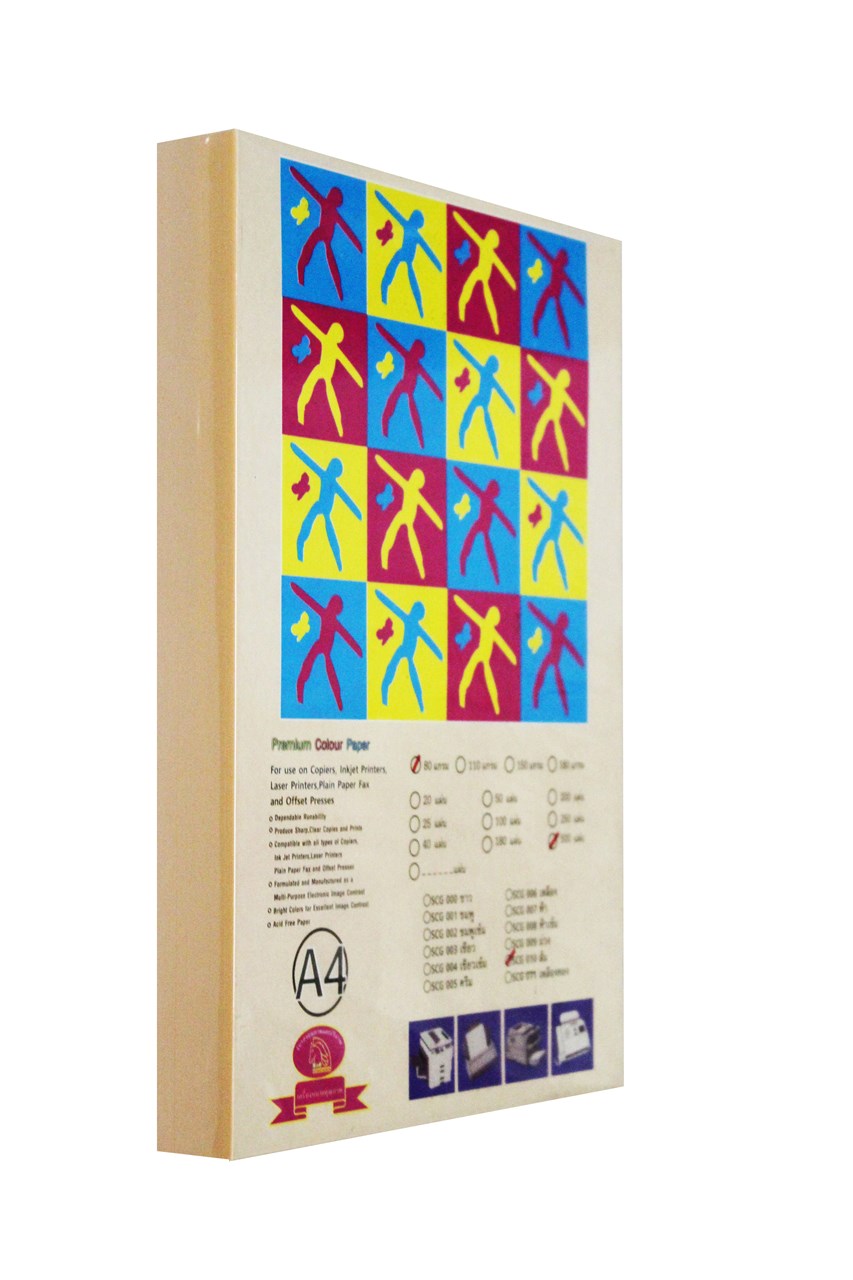 Picture of กระดาษการ์ดสี MAC 110 แกรม A4, สีส้ม  (180 แผ่น)