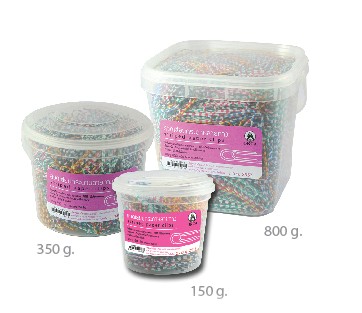 Picture of ลวดเสียบกระดาษลายทาง ออร์ก้า (กระปุกละ 300 ชิ้น)
